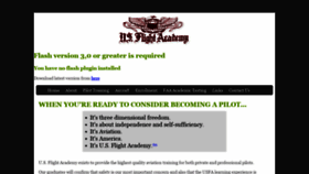 What Usflightacademy.org website looked like in 2020 (4 years ago)
