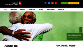 What Ushafoundation.com website looked like in 2020 (4 years ago)
