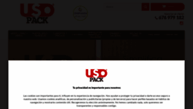 What Usopack.com website looked like in 2020 (4 years ago)