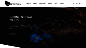 What Unconventionalevents.it website looked like in 2020 (4 years ago)