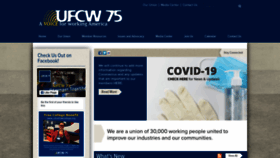 What Ufcw75.org website looked like in 2020 (4 years ago)