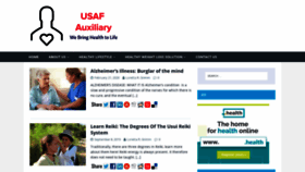 What Usafauxiliary.net website looked like in 2020 (4 years ago)