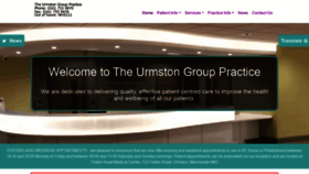 What Urmstongrouppractice.co.uk website looked like in 2020 (4 years ago)