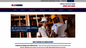 What Usinsulation.net website looked like in 2020 (4 years ago)