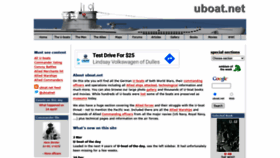 What Uboat.net website looked like in 2020 (4 years ago)