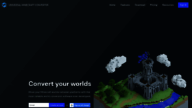 What Universalminecraftconverter.com website looked like in 2020 (4 years ago)