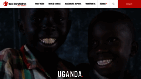 What Uganda.savethechildren.net website looked like in 2020 (4 years ago)