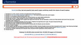What Utorrentz.co website looked like in 2020 (4 years ago)