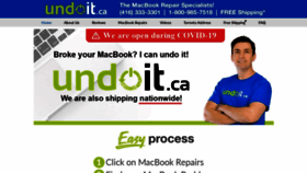 What Undoit.ca website looked like in 2020 (4 years ago)