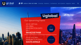 What Uglobal.com website looked like in 2020 (4 years ago)