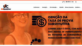 What Unisantacruz.edu.br website looked like in 2020 (4 years ago)