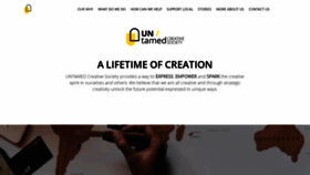 What Untamedcreativesociety.com website looked like in 2020 (3 years ago)