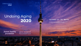 What Undoing-aging.org website looked like in 2020 (3 years ago)