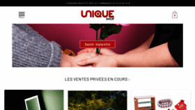 What Uniqueshop.fr website looked like in 2020 (4 years ago)