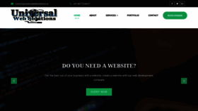 What Universalwebsolutions.in website looked like in 2020 (4 years ago)