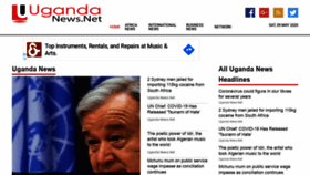 What Ugandanews.net website looked like in 2020 (3 years ago)