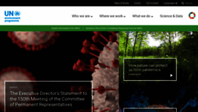 What Unep.org website looked like in 2020 (3 years ago)