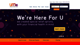 What Umecreditunion.com website looked like in 2020 (3 years ago)