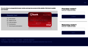 What Usbankrewardscard.com website looked like in 2020 (3 years ago)
