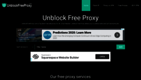What Unblockfreeproxy.com website looked like in 2020 (3 years ago)