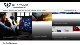 What Ustayazar.com website looked like in 2020 (3 years ago)