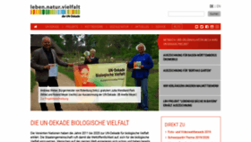 What Undekade-biologischevielfalt.de website looked like in 2020 (3 years ago)