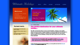What Ultimateholidays-worldwide.com website looked like in 2020 (3 years ago)