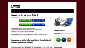 What Uneraser.org website looked like in 2020 (3 years ago)