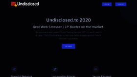 What Undisclosed.fr website looked like in 2020 (5 years ago)