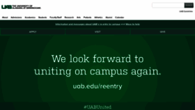 What Uab.edu website looked like in 2020 (3 years ago)