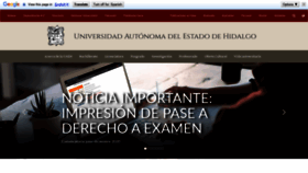 What Uaeh.edu.mx website looked like in 2020 (3 years ago)