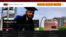 What Umsl.edu website looked like in 2020 (3 years ago)
