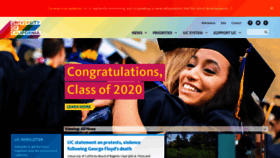 What Universityofcalifornia.edu website looked like in 2020 (5 years ago)