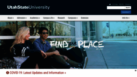 What Usu.edu website looked like in 2020 (3 years ago)