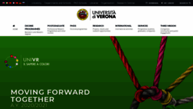 What Univr.it website looked like in 2020 (3 years ago)