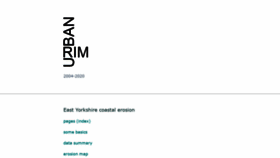 What Urbanrim.org.uk website looked like in 2020 (3 years ago)