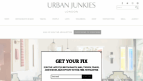 What Urbanjunkies.com website looked like in 2020 (3 years ago)