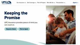 What Upcinsurance.com website looked like in 2020 (3 years ago)