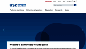 What Usz.ch website looked like in 2020 (3 years ago)