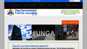 What Unjournalismfellowship.org website looked like in 2020 (3 years ago)
