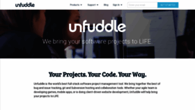 What Unfuddle.com website looked like in 2020 (3 years ago)