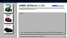 What Uveziauto.com website looked like in 2020 (3 years ago)