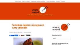 What Umami-madrid.com website looked like in 2020 (3 years ago)