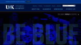 What Unk.edu website looked like in 2020 (3 years ago)
