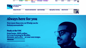What Uoc.edu website looked like in 2020 (3 years ago)