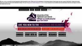What Uhi.ac.uk website looked like in 2020 (3 years ago)