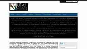 What Utahmuseums.org website looked like in 2020 (3 years ago)