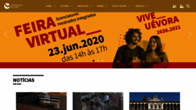 What Uevora.pt website looked like in 2020 (3 years ago)