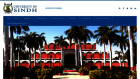 What Usindh.edu.pk website looked like in 2020 (3 years ago)