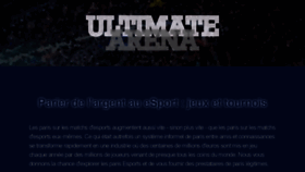 What Ultimate-arena.org website looked like in 2020 (3 years ago)